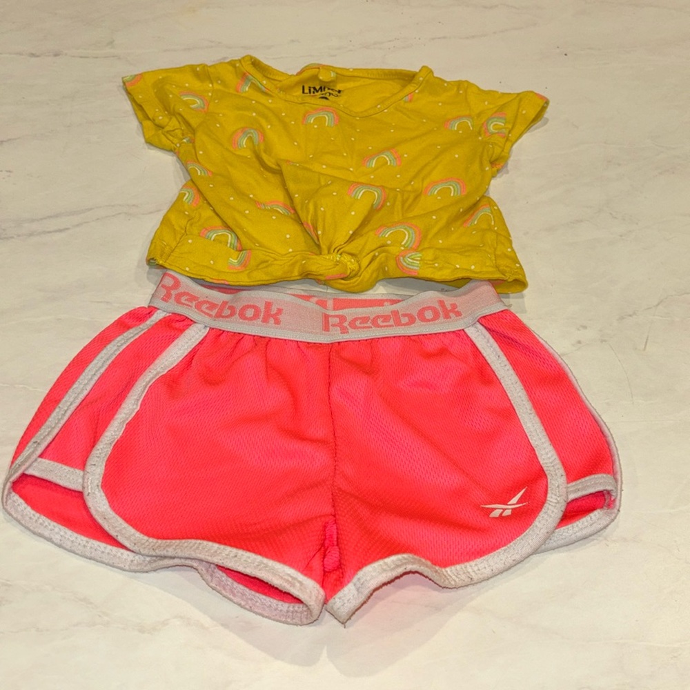 Limited Too Shirt Reebok Shorts 2T
